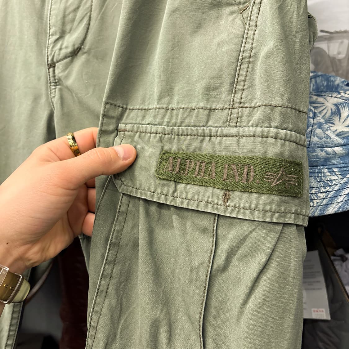 알파인더스트리 밀리터리 카고포켓 코튼 하프팬츠 N1256   상품이미지6