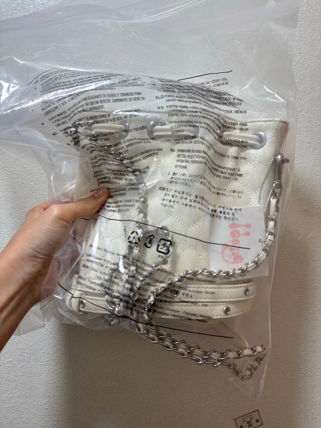 (새상품) 아이당 버킷백 아이당클럽 아이보리 상품이미지2