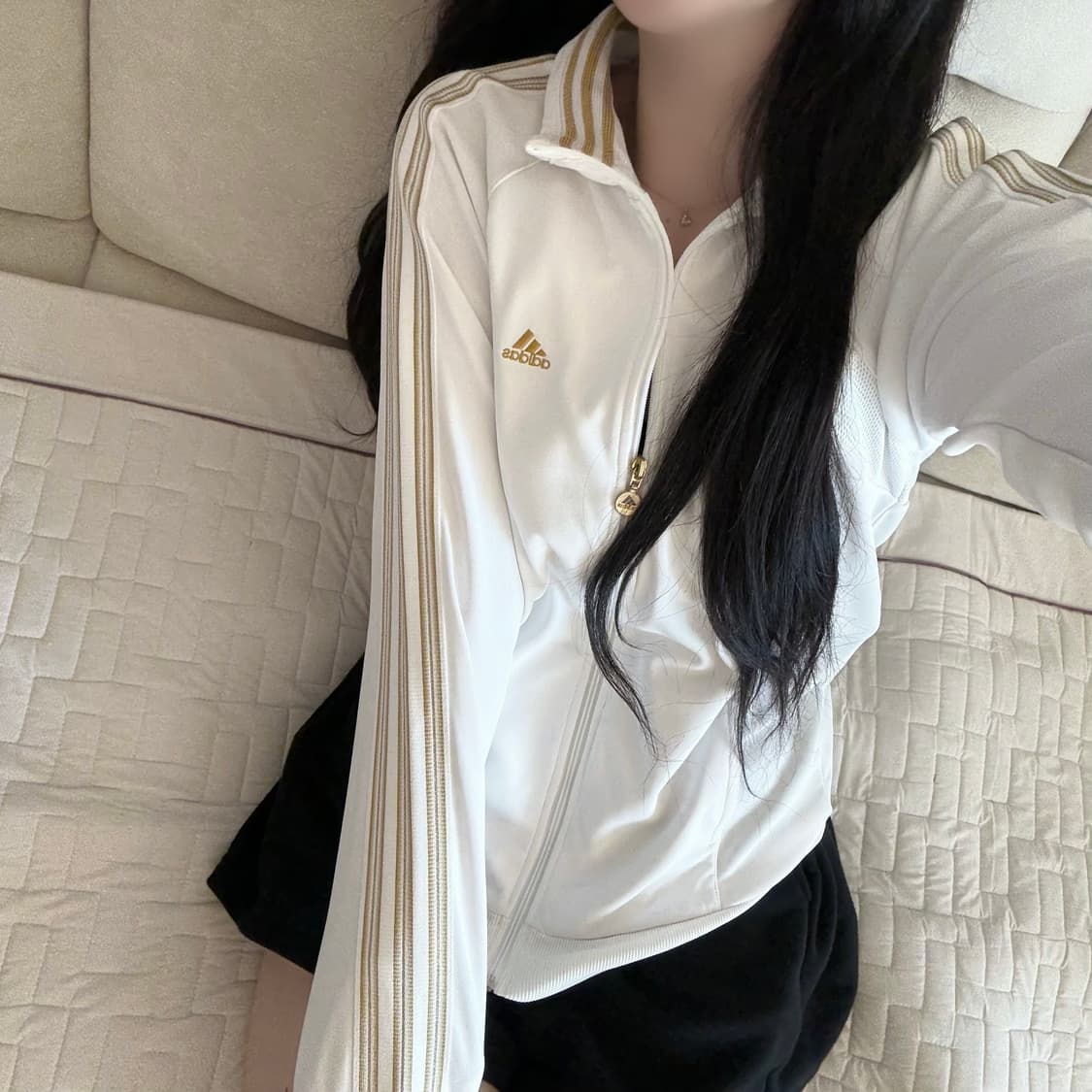 아디다스 화이트골드 져지 상품이미지2