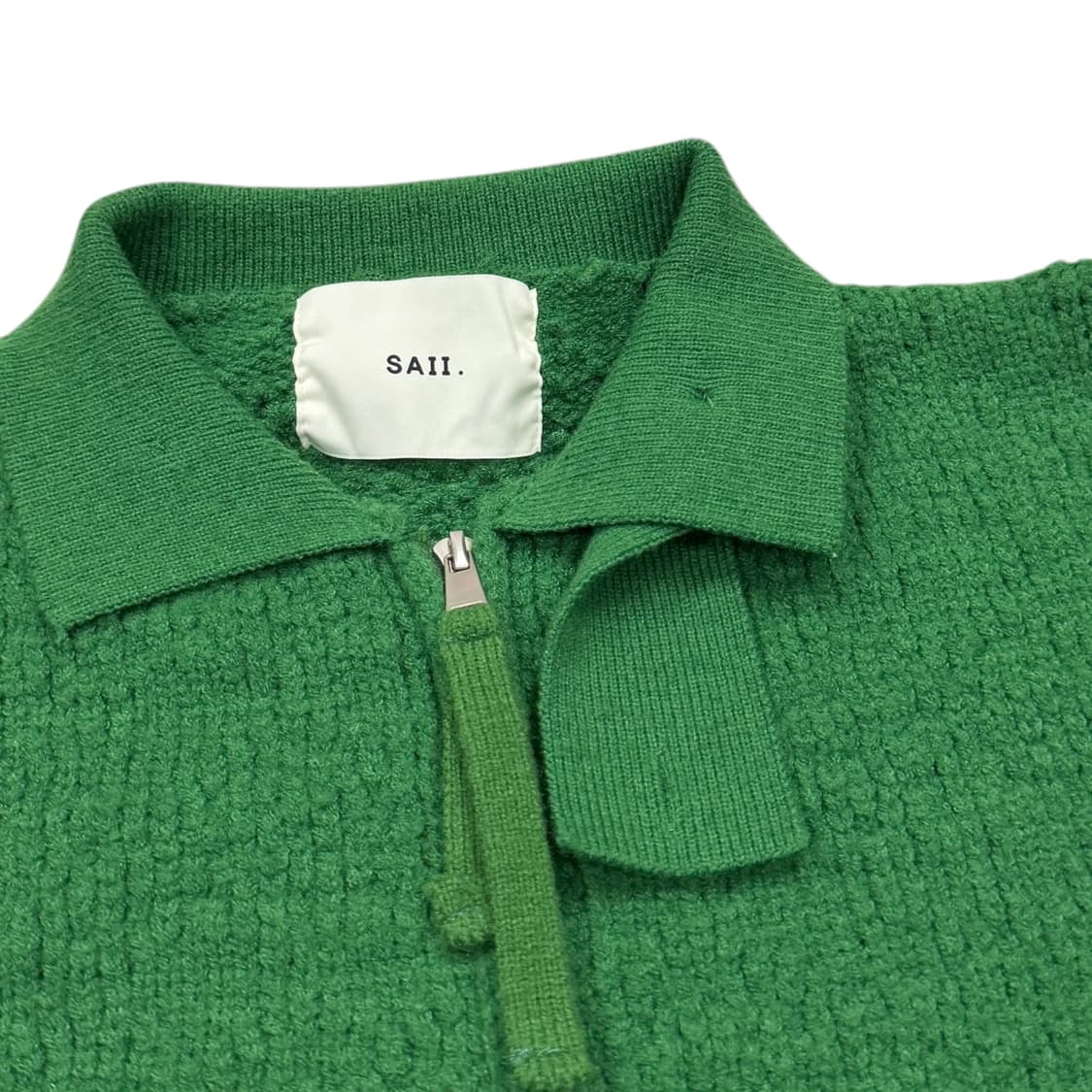 호아이보 클라우드 해비 니트집업 그린 상품이미지4