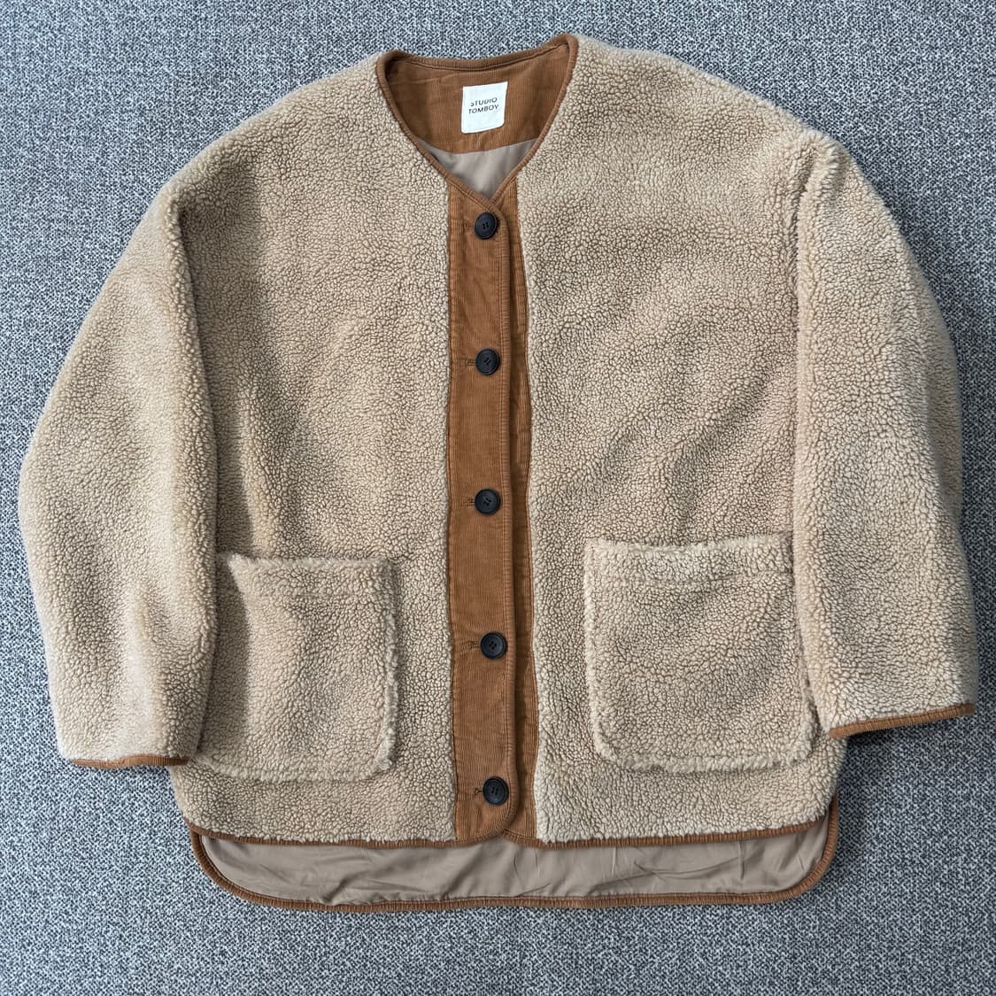 스튜디오톰보이 코듀로이 뽀글이 자켓 상품이미지1