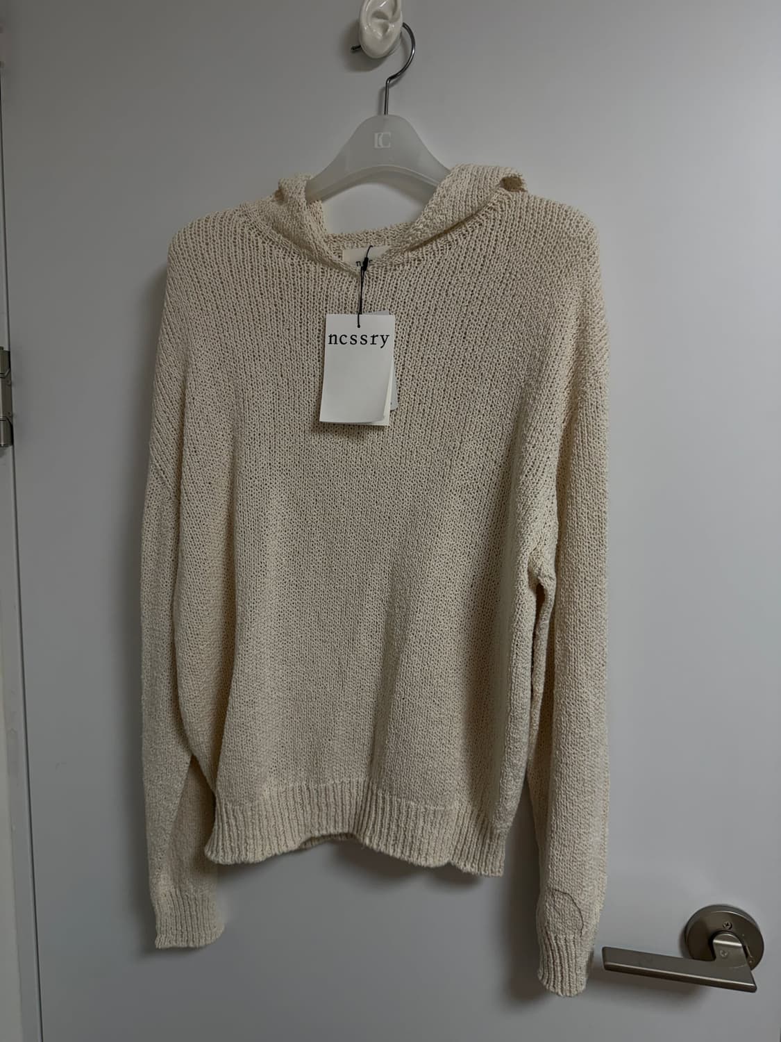 네세서리 Cotton Hooded Knit (Cream) 상품이미지5