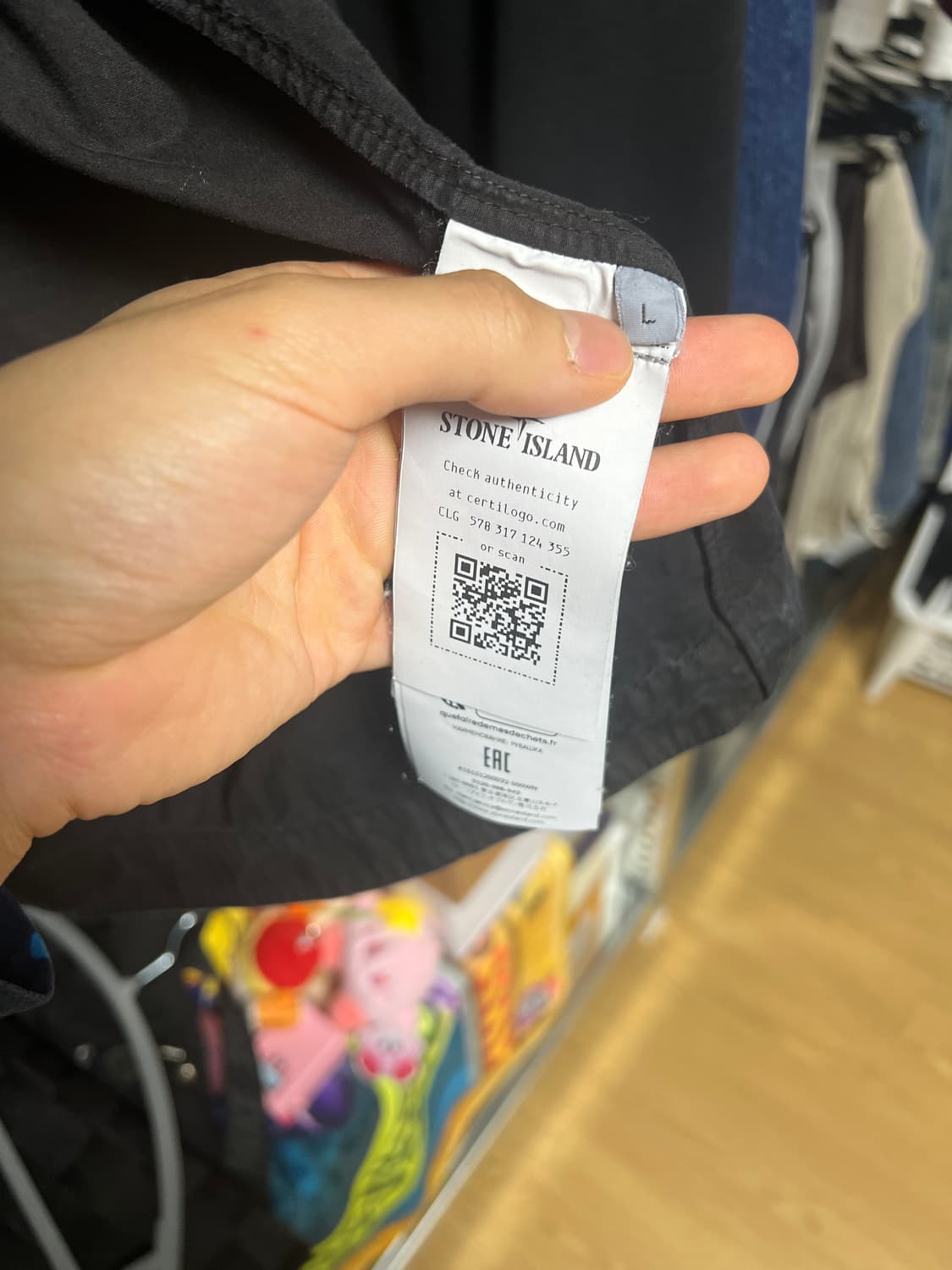 스톤아일랜드 올드이펙트 오버셔츠 자켓  25ss L 상품이미지5