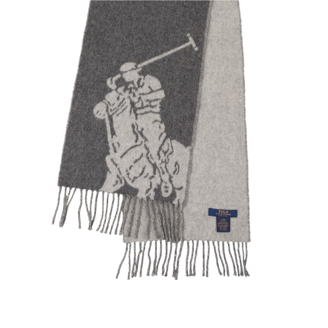 폴로 랄프로렌 2way 빅포니 그레이 울 머플러 상품이미지7
