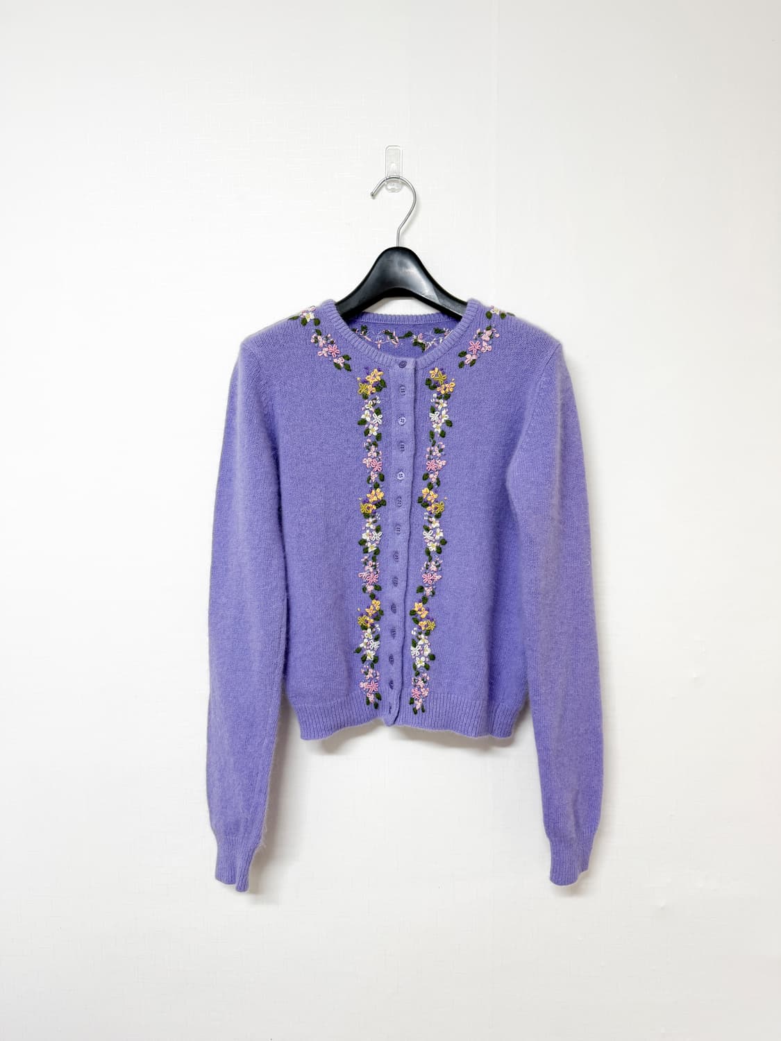 ba-tsu 바츠 연보라 앙고라 가디건 상품이미지1