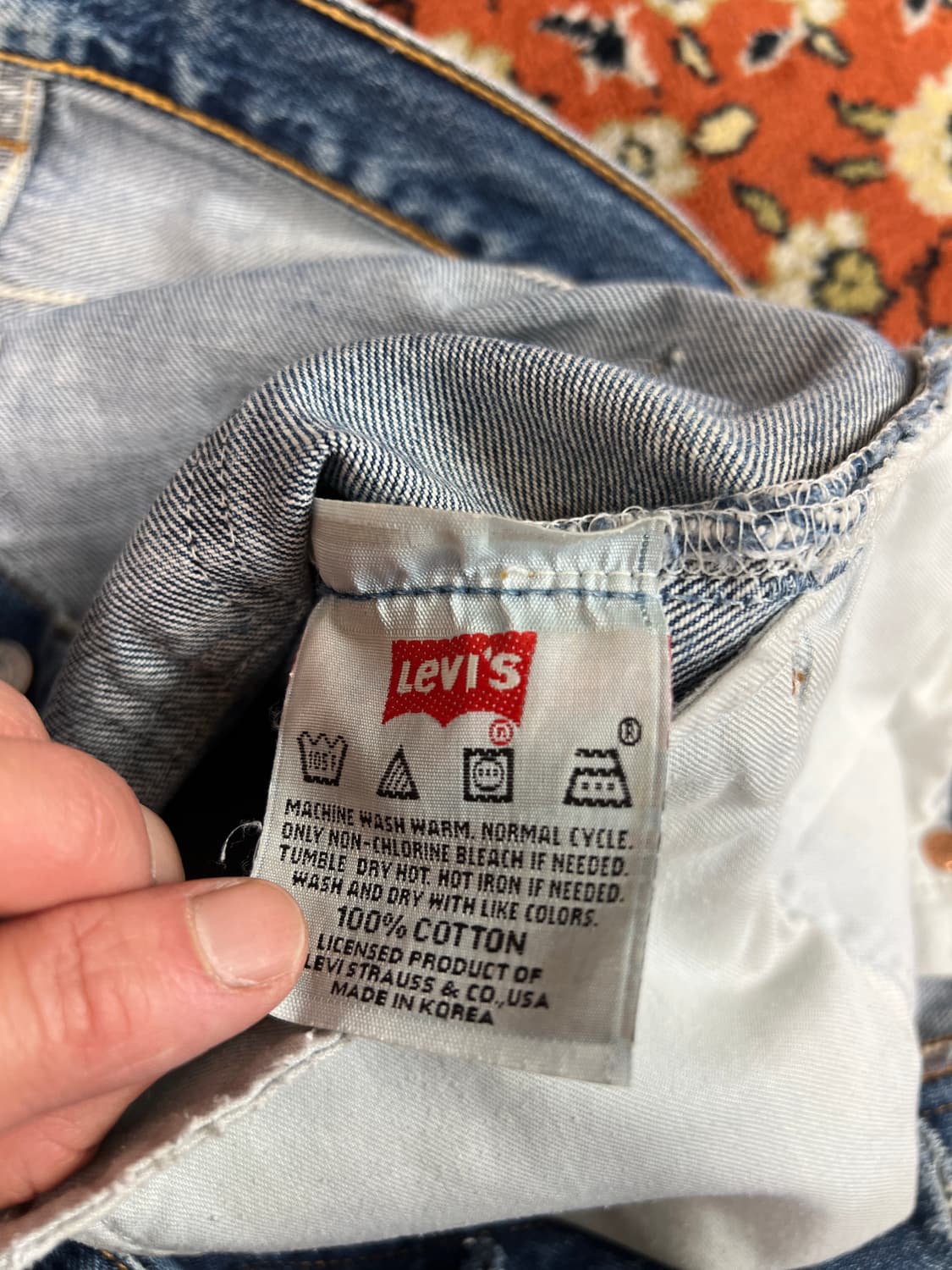 [28] LEVI'S 리바이스 501 스트레이트 데님팬츠 상품이미지4