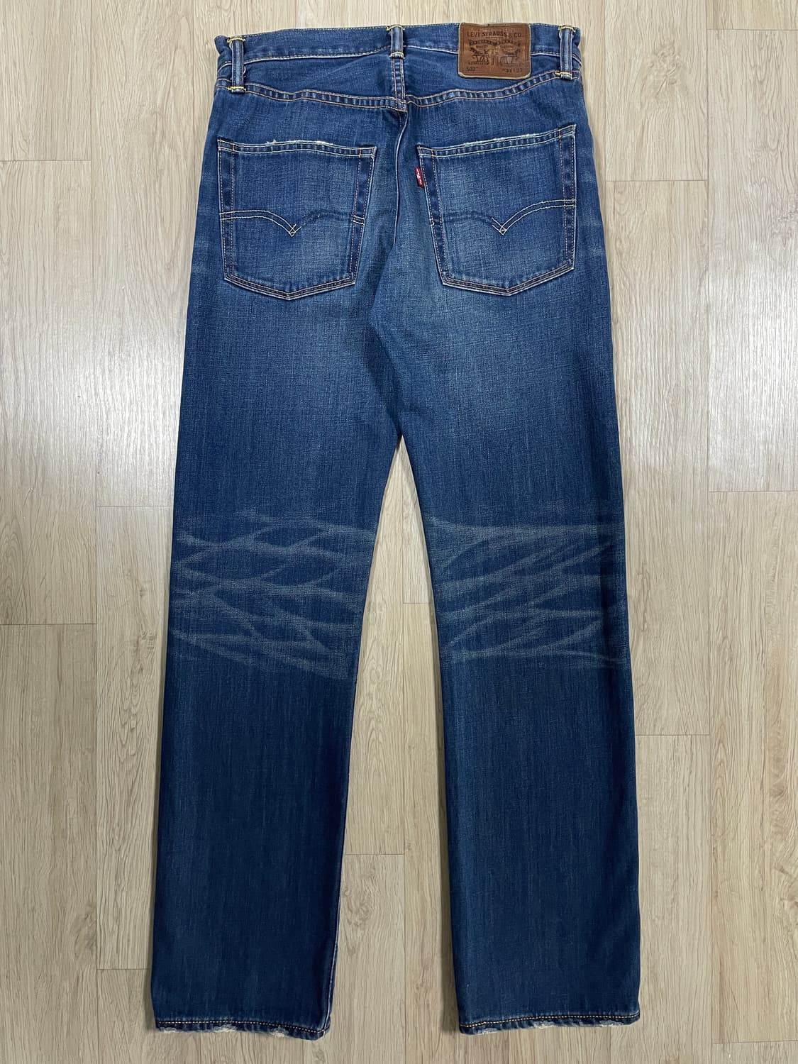 30~31) 00's 리바이스 매장판 502 일자핏 진청워싱 데님팬츠(일 상품이미지3
