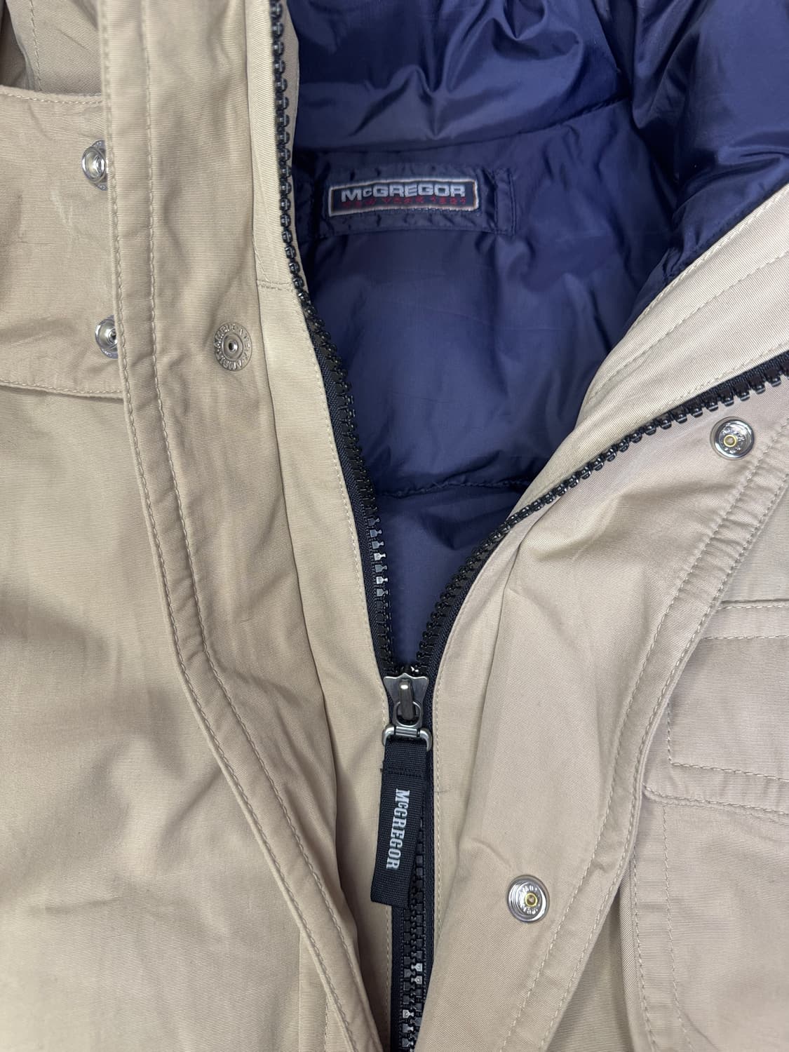 빈티지 맥그리거 Mc GREGOR 마운틴 다운 패딩 자켓 베이지 L 상품이미지3