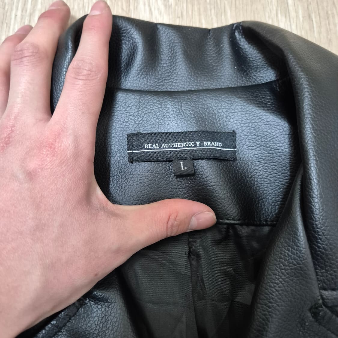 Y브랜드 남성 클래식 더블 라이더 가죽자켓 L(100) 상품이미지4