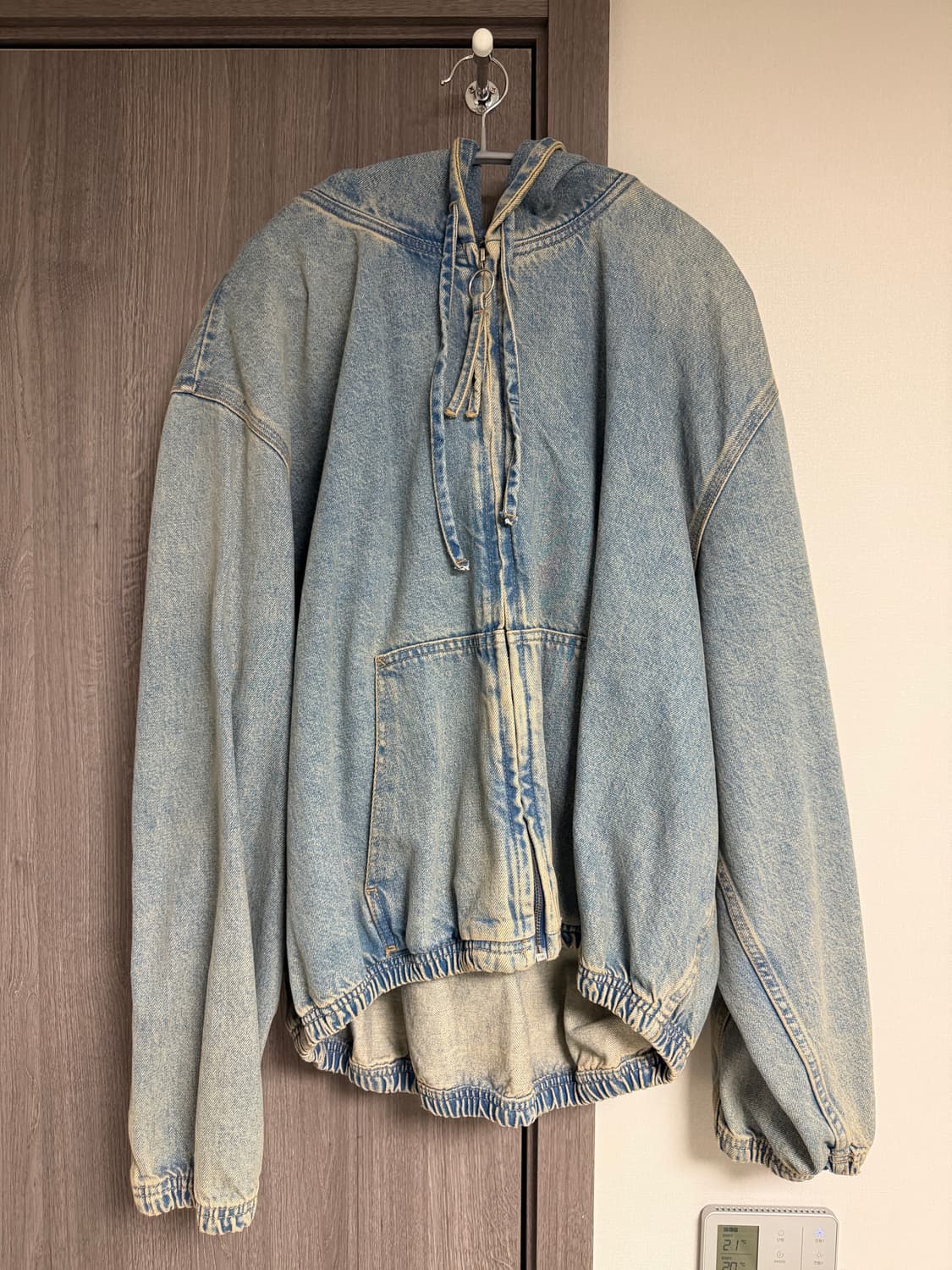 자라 데님 후드집업 XL  상품이미지1