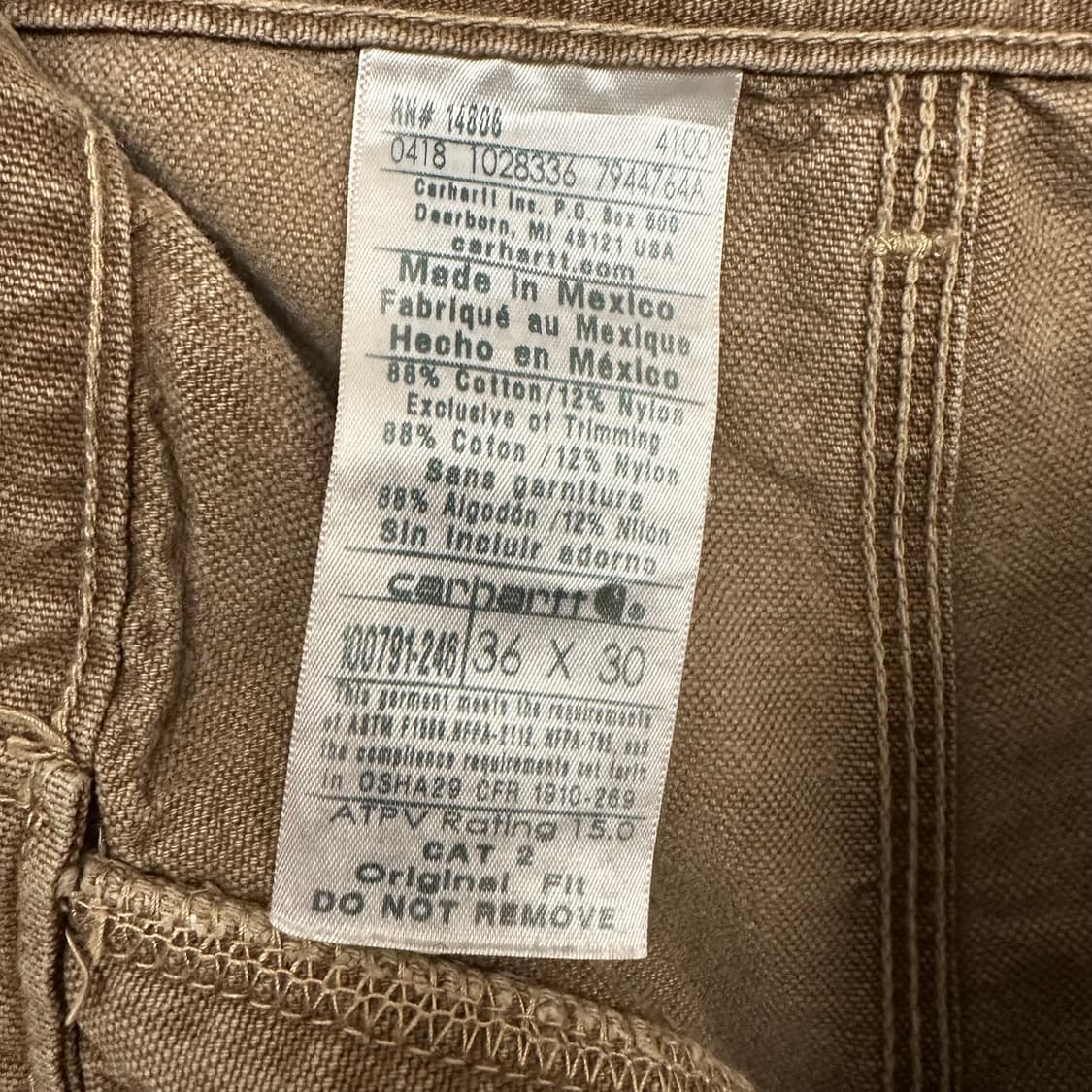 칼하트 카펜터 팬츠 상품이미지10