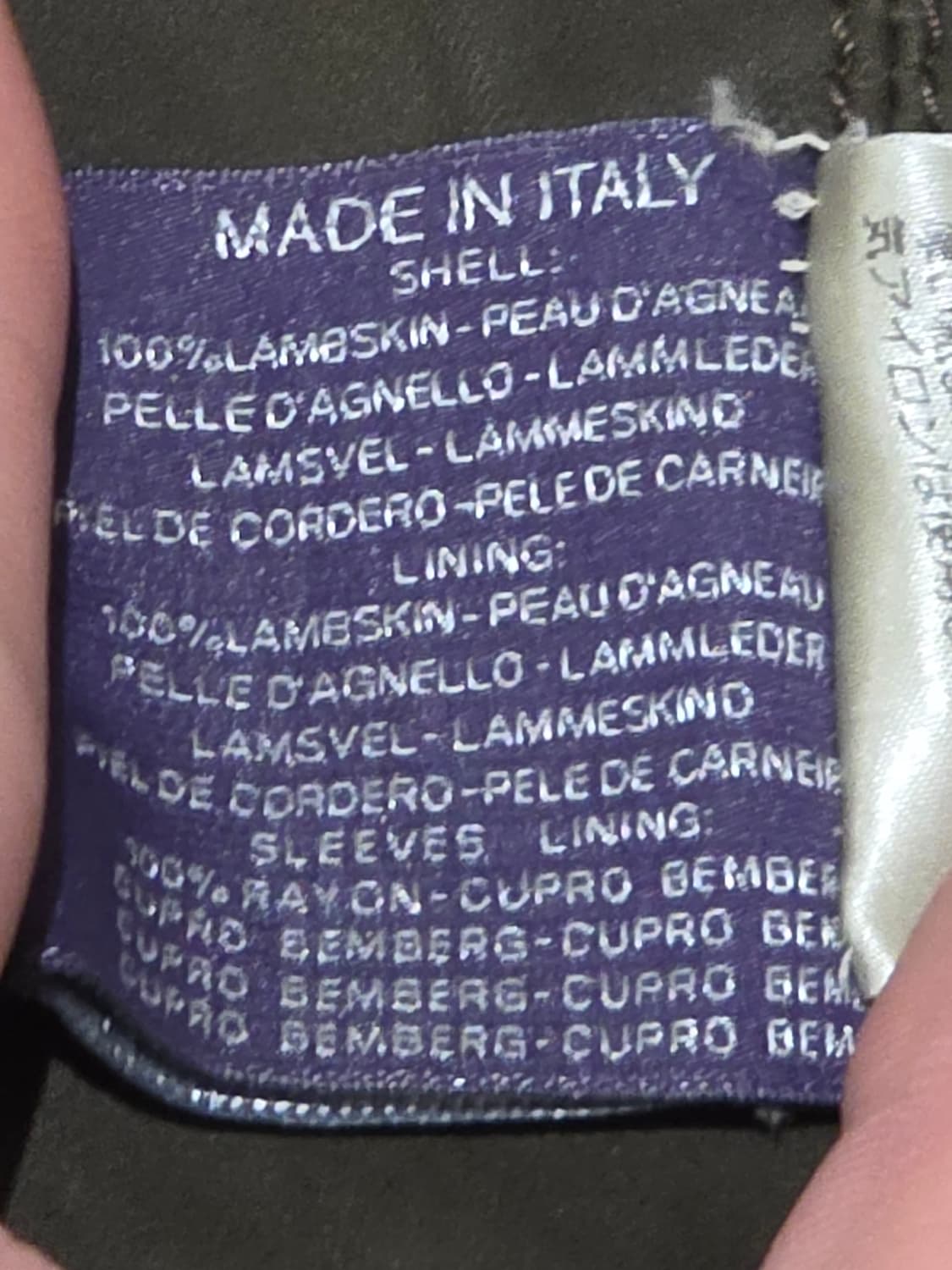 랄프로렌 퍼플라벨 M-65 램스킨 가죽자켓 상품이미지4