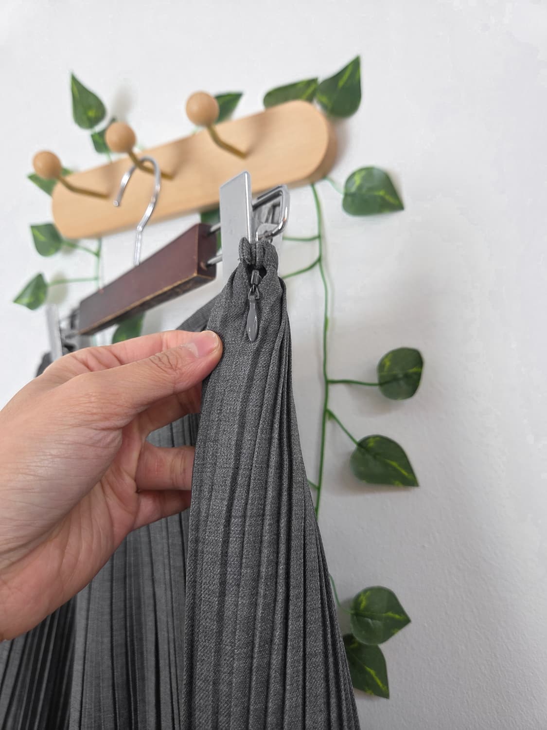 플리츠 미디 스커트 상품이미지4