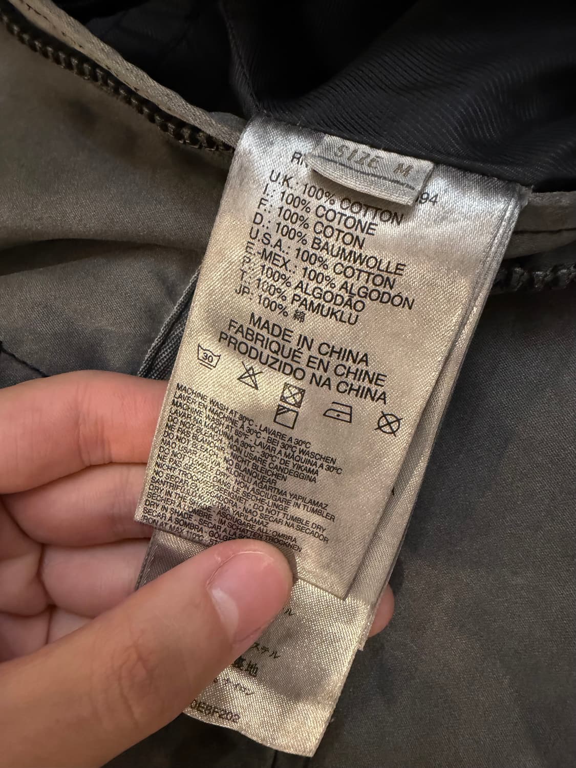 디젤 가먼트다잉 M65 밀리터리 필드자켓 그레이 상품이미지6