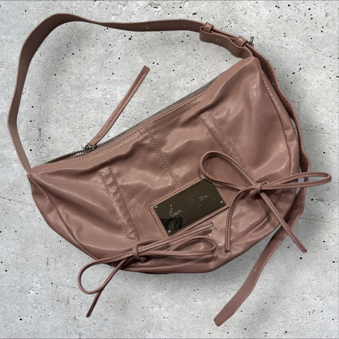 마뗑킴 핑크 리본 숄더백 가방 상품이미지1