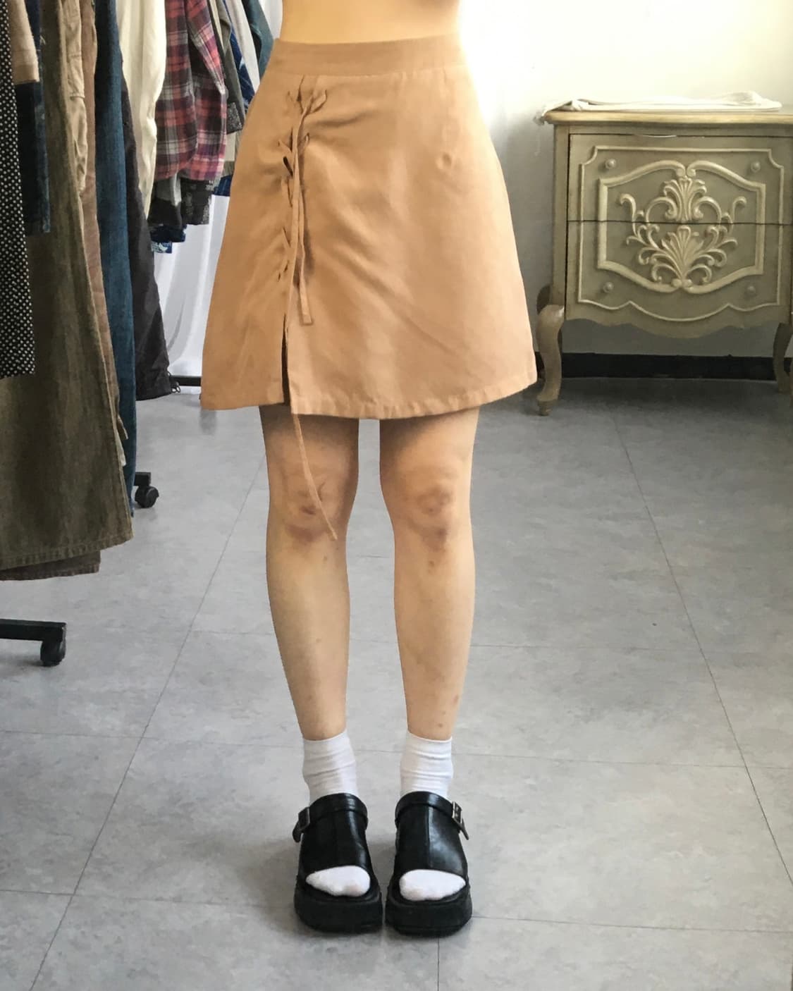 Lace up point skirt 상품이미지4