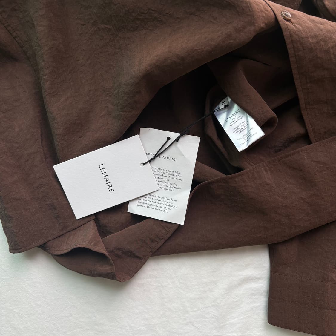 [50] 르메르 드라이실크 셔츠 브라운 상품이미지4