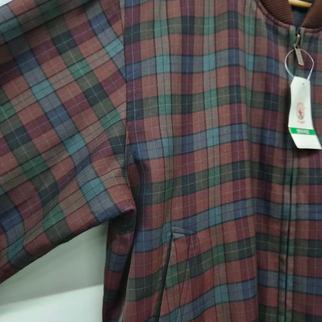 라코스테 리버시블 체크 네이비 자켓 남녀공용 L 상품이미지3