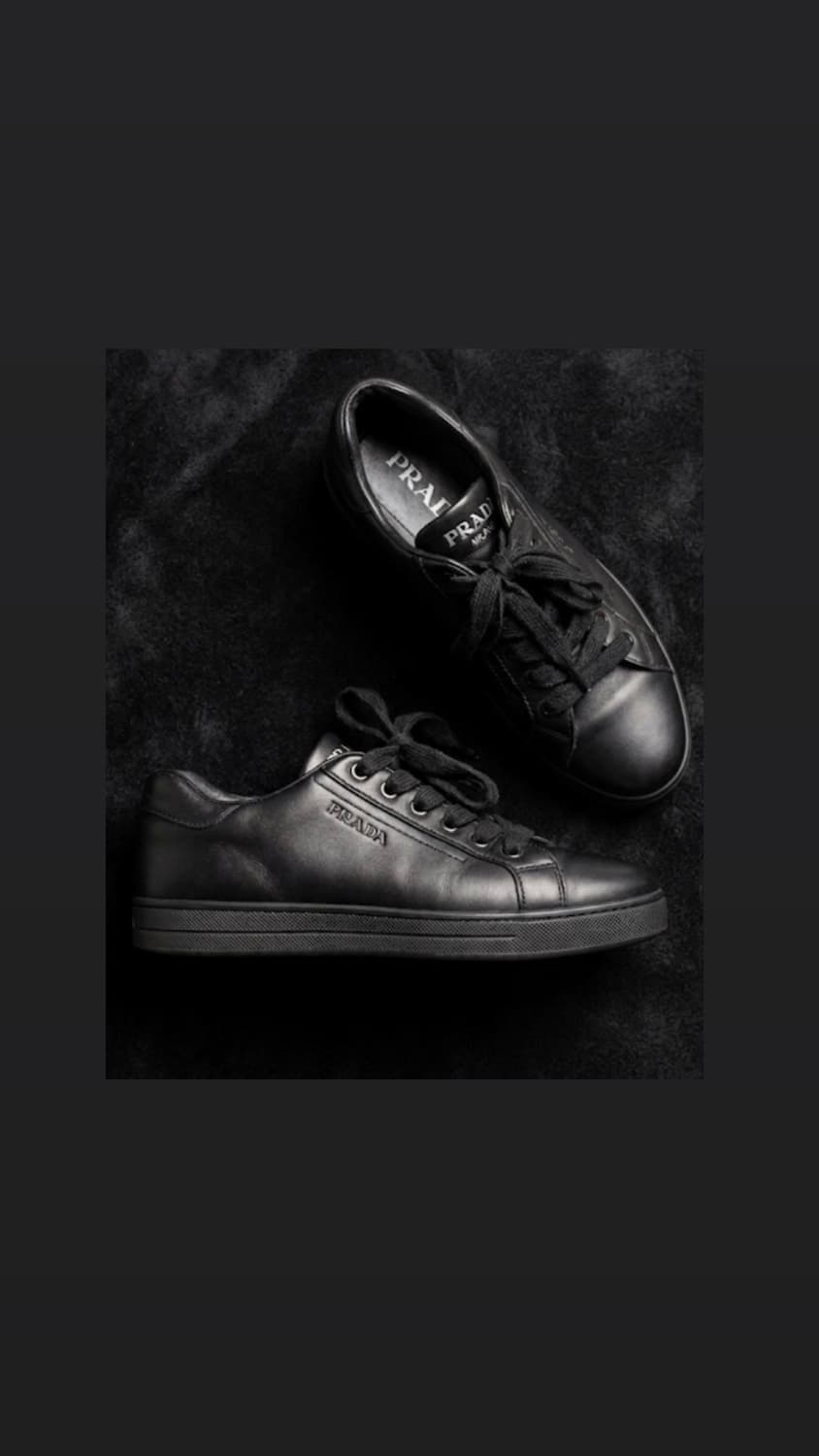 프라다 레더 스니커즈 225 상품이미지1