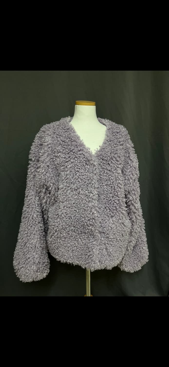 빈티지 퍼자켓 라벤더 상품이미지1