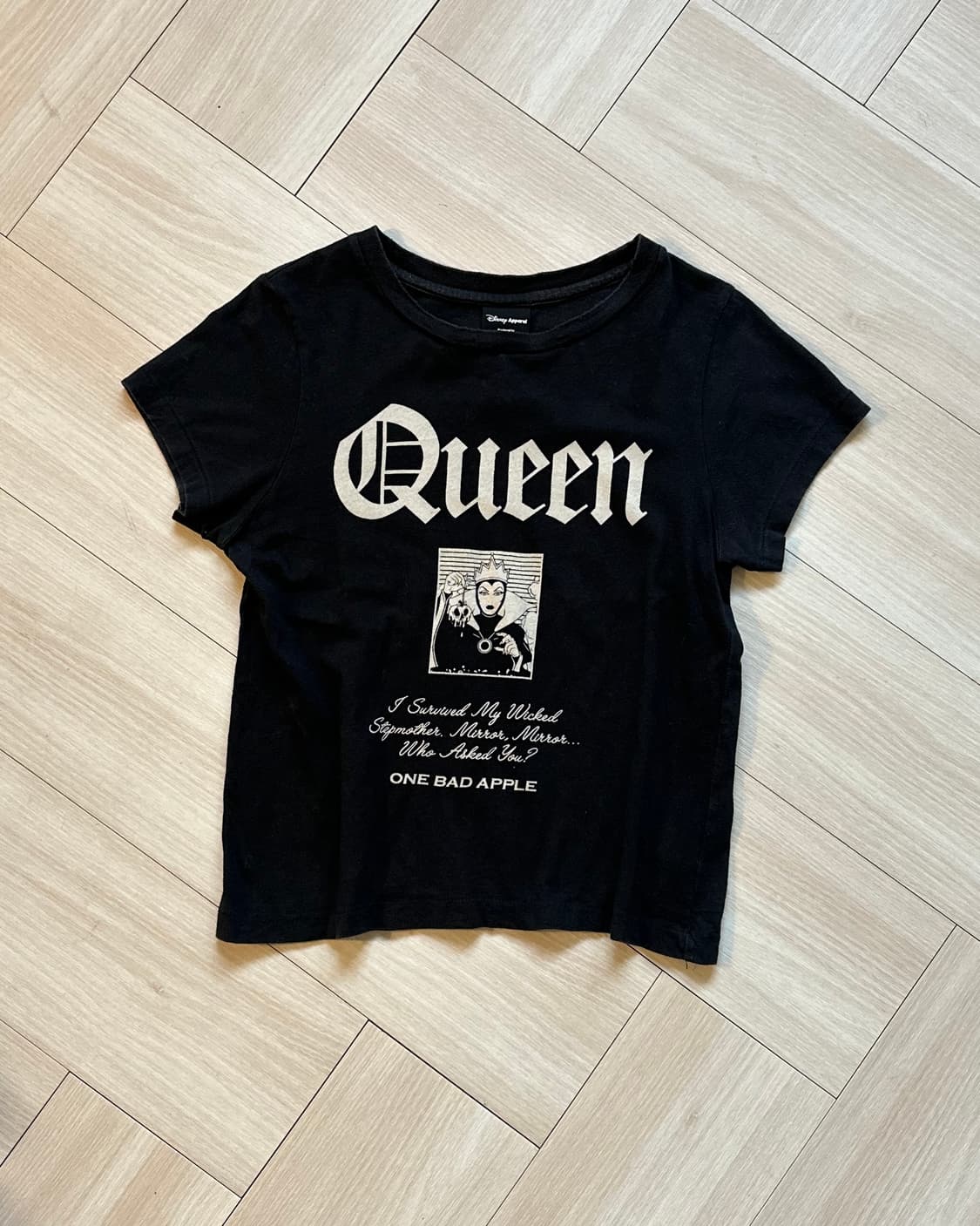 [DISNEY X MOUSSY] queen black t shirt 상품이미지1