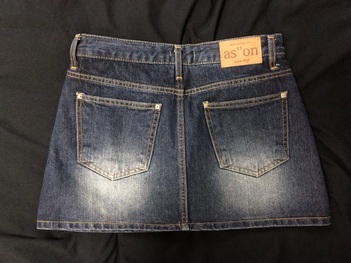애즈온 비버리 데님 스커트  상품이미지3