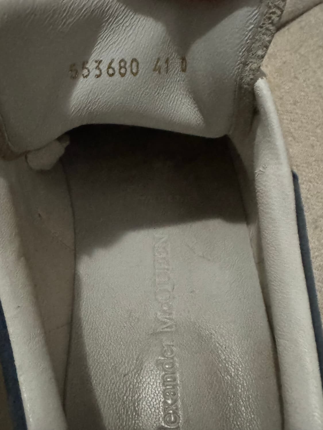 알렉산더맥퀸 오버솔 네이비탭 상품이미지3