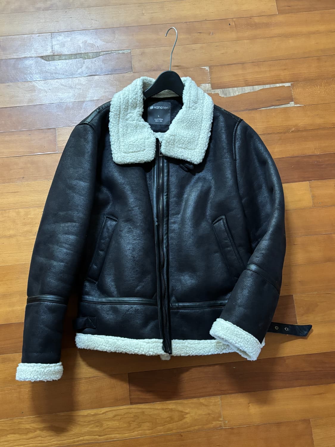 행텐 무스탕 자켓 라지 사이즈 상품이미지1