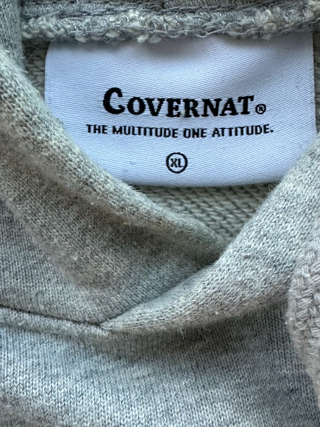 커버낫 어센틱 후드티 XL 그레이 상품이미지2