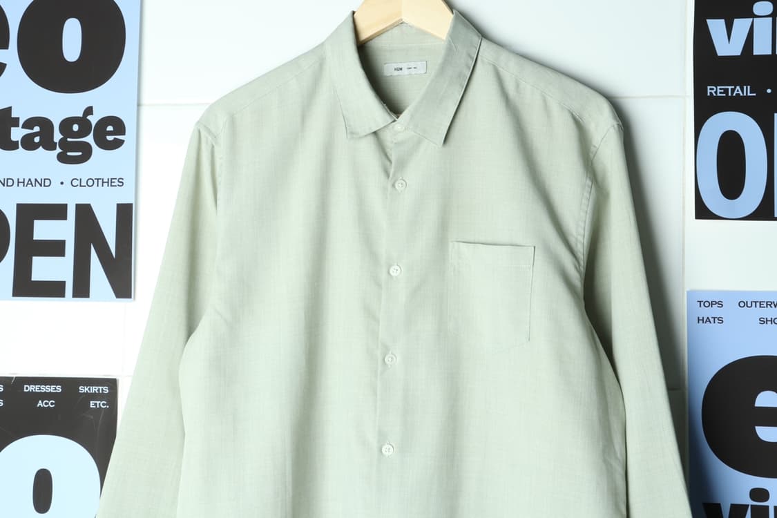 (XL-2XL) 브랜드빈티지 셔츠 남방 시원소재 여름 무지-H31862 상품이미지3
