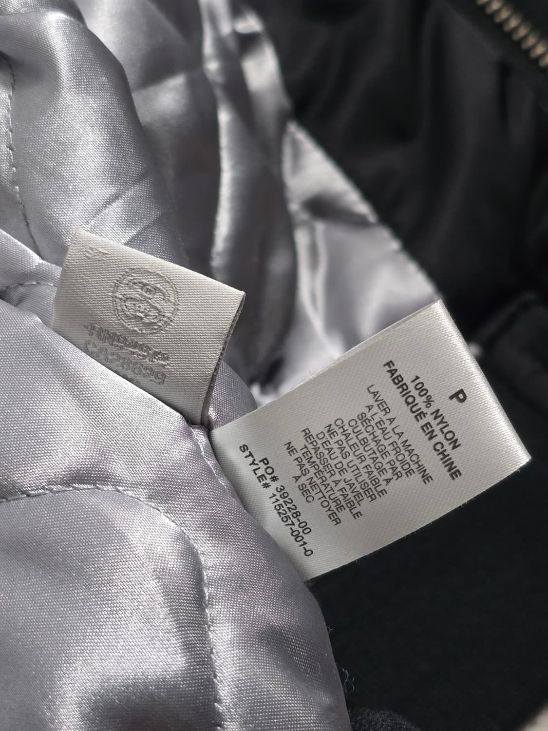 스투시 Stussy 왁스드 봄버 항공자켓 블랙 상품이미지6