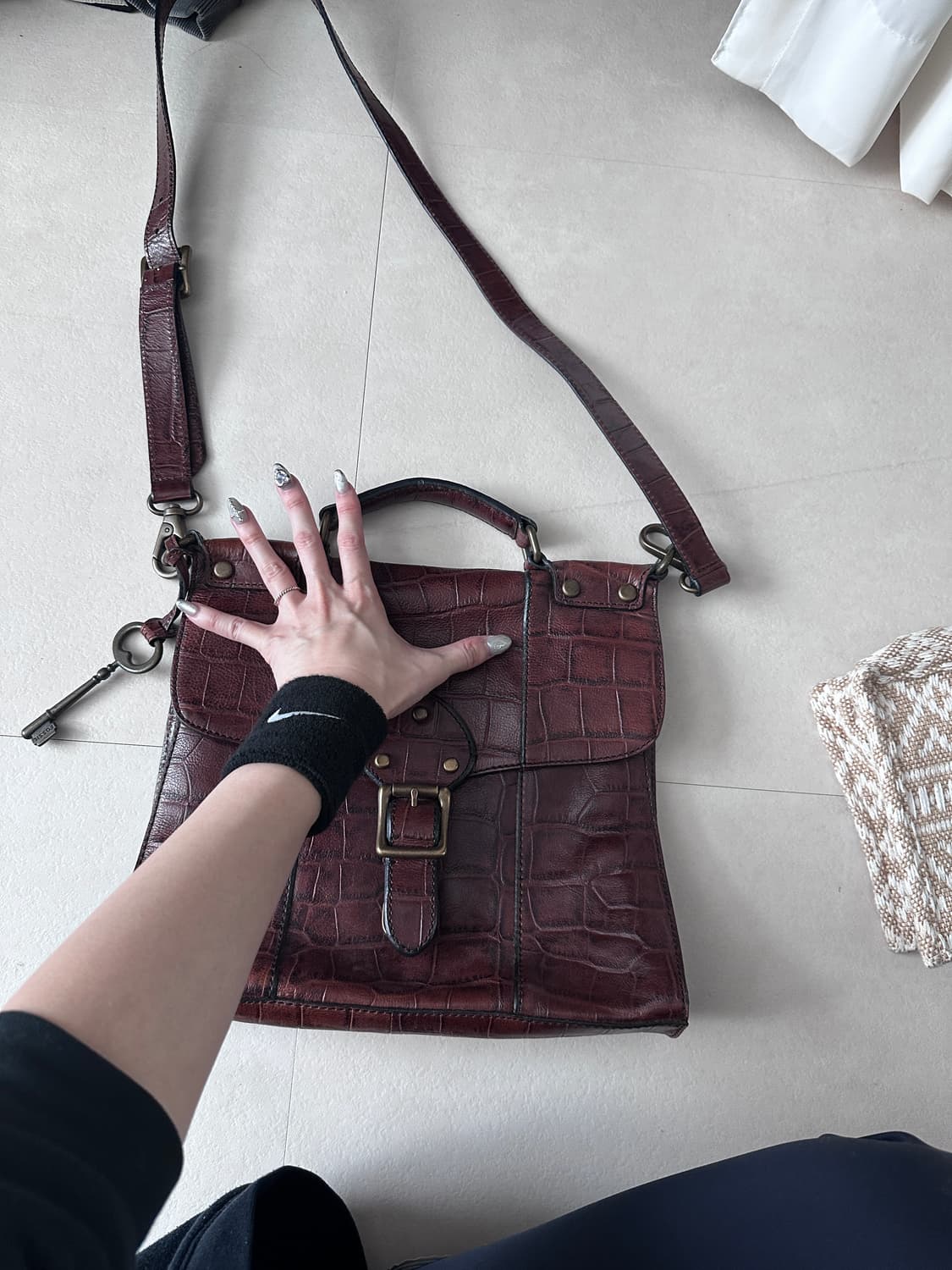 fossil 파슬 크로스 백 가죽가방 상품이미지2