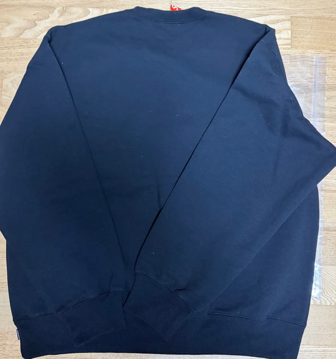 25fw 슈프림 스몰 박스 크루넥 블랙 L 상품이미지4