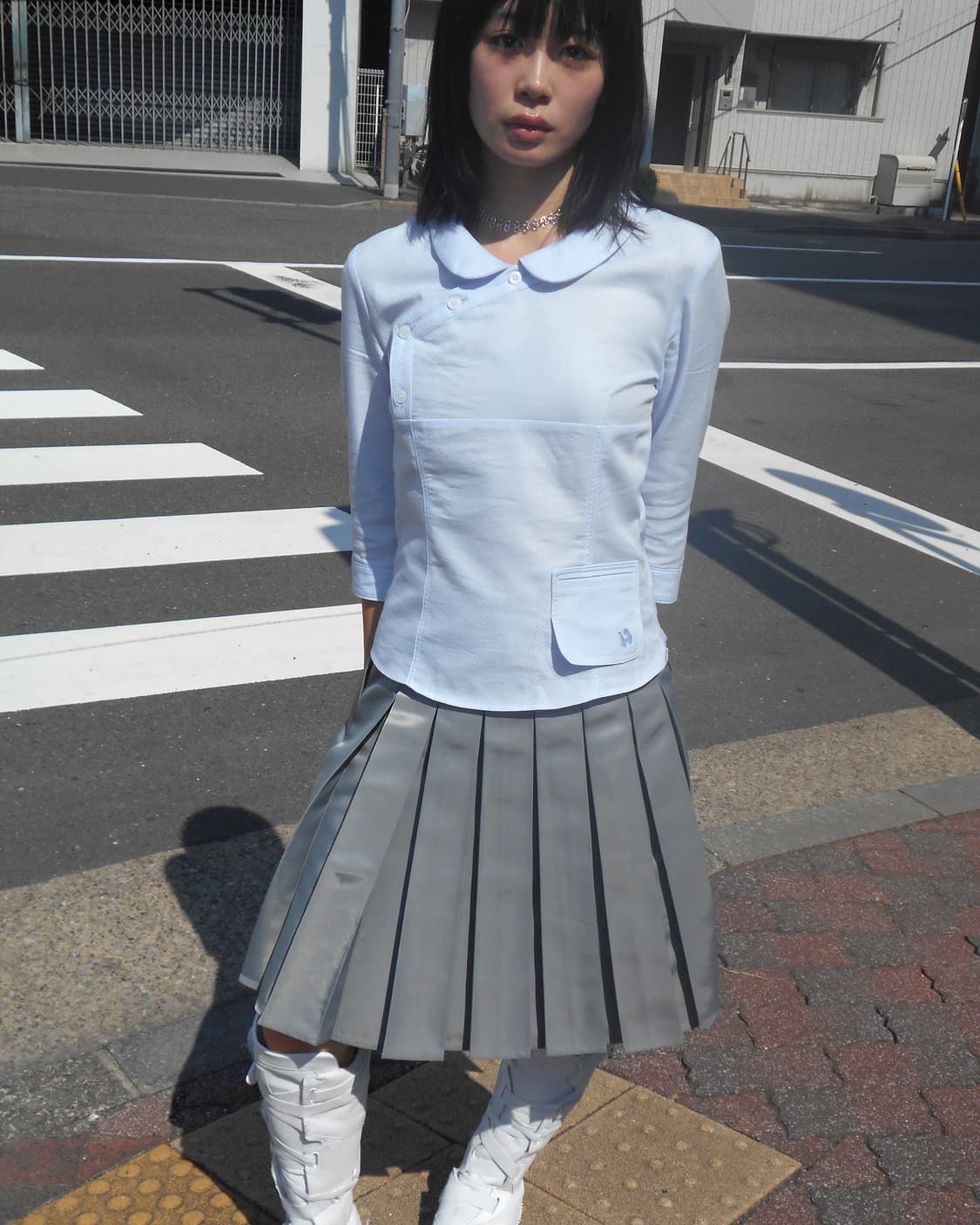 인오도르 투웨이 플리츠 랩 스커트  상품이미지1