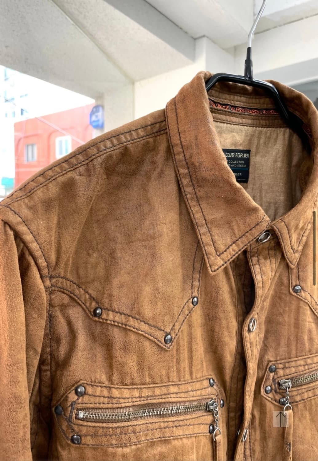 NICOLECLUB 스터드 웨스턴 셔츠 상품이미지3