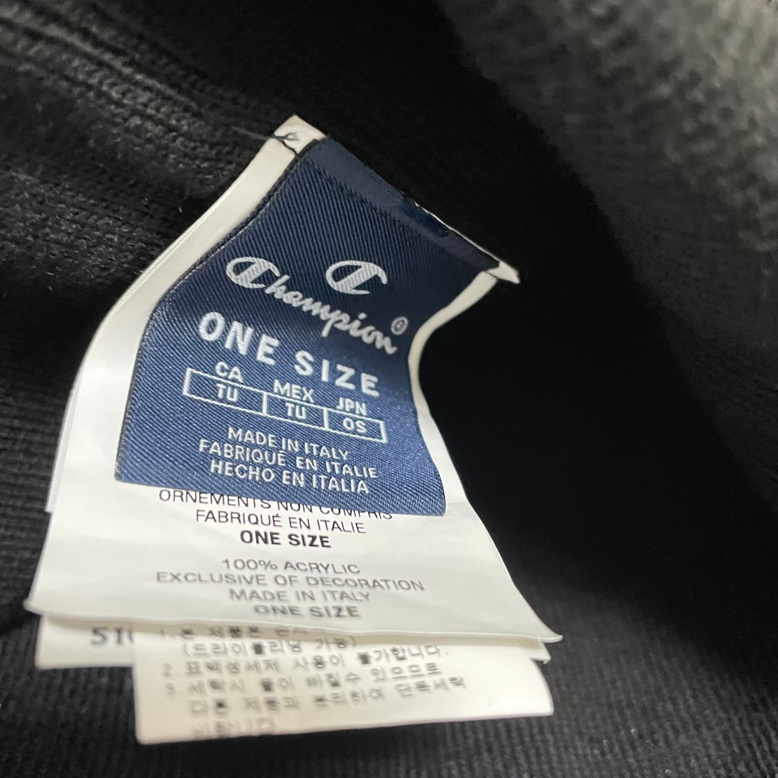 챔피온 빈티지 블랙 비니 상품이미지2