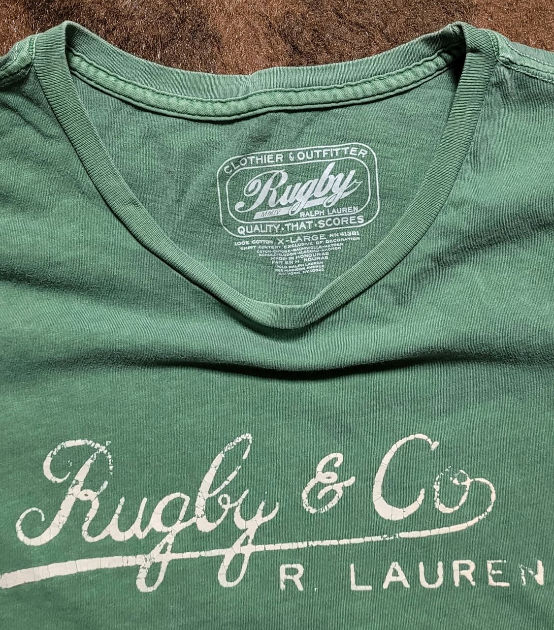RUGBY 폴로 랄프로렌 남성용 반팔티(새제품) XL 상품이미지3