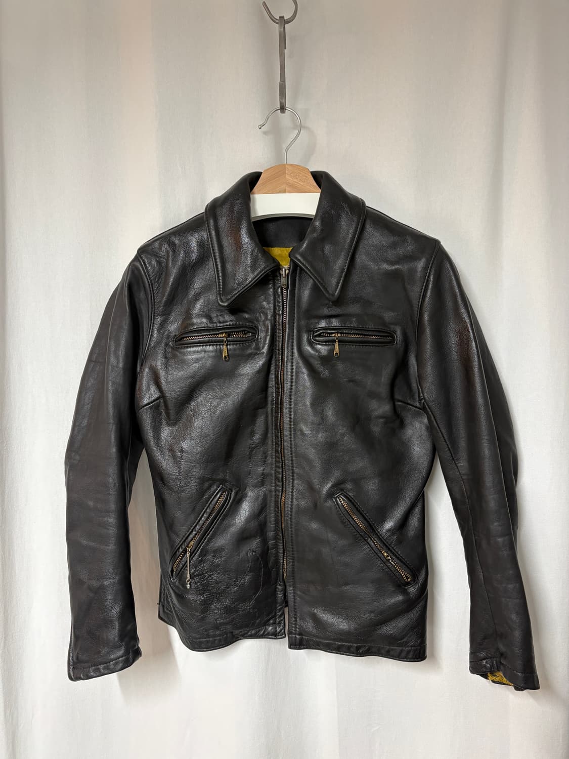 70's Bates 카페 레이서 레더 자켓 상품이미지1