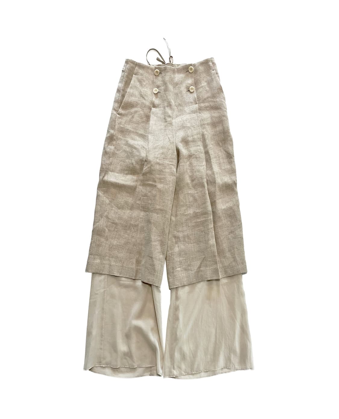 HYKE layered wide trousers 상품이미지1