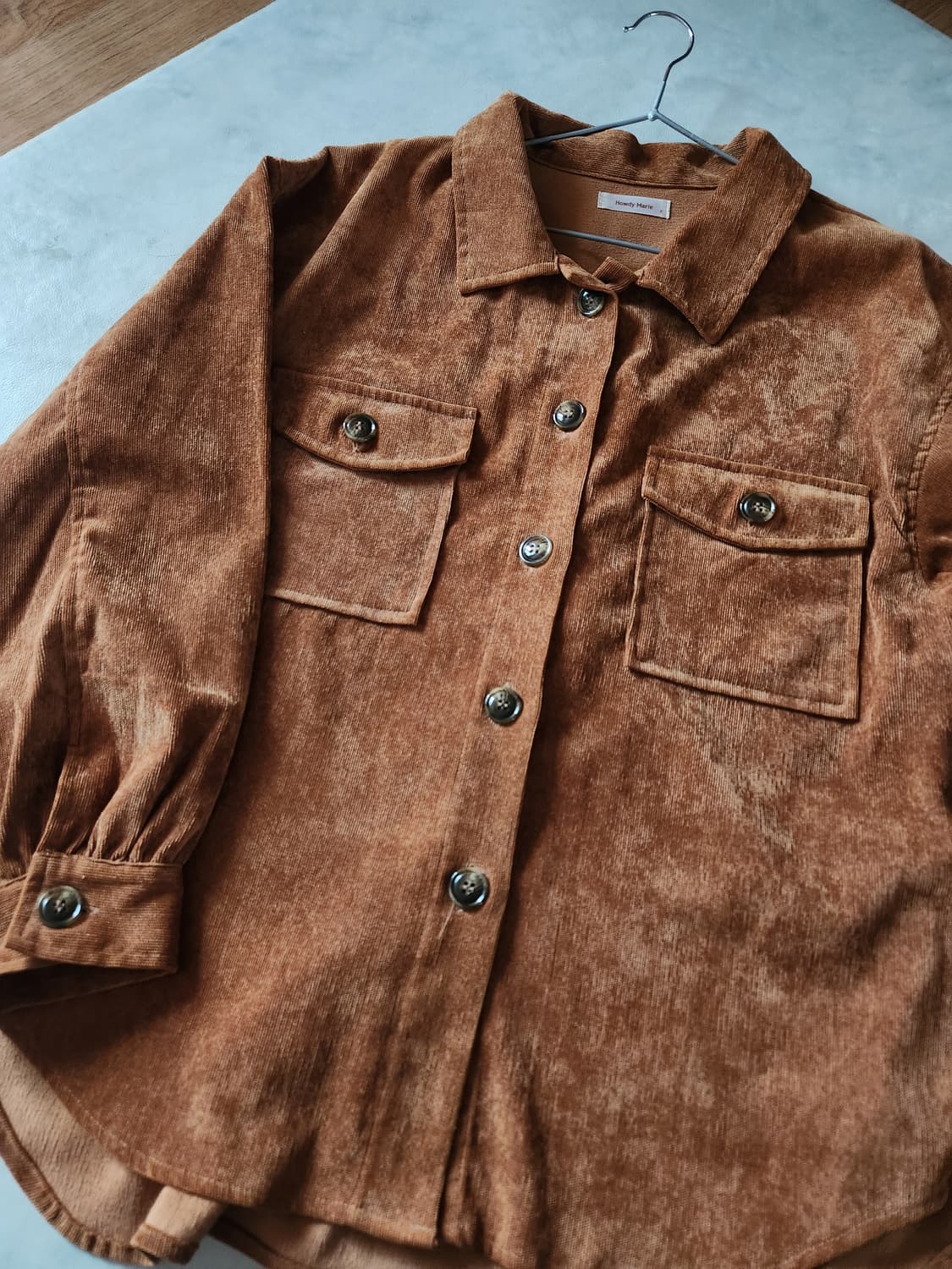 일본 빈티지 골덴 셔츠 상품이미지4