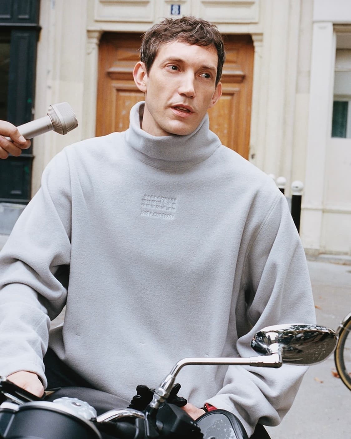 [M,L,XL]살로몬 x mm6 메종마르지엘라 25fw 플리스 탑/블랙 상품이미지2