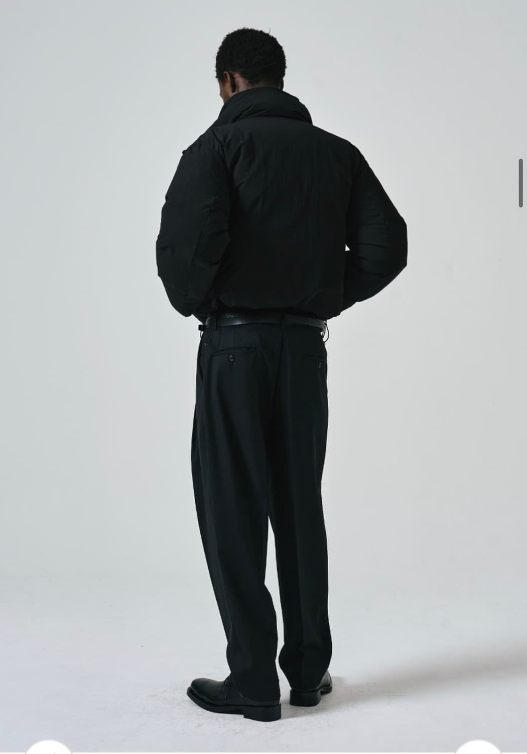 (50) 노이어 크롭 레이어드 푸퍼 자켓 패딩 (블랙) 판매 상품이미지5