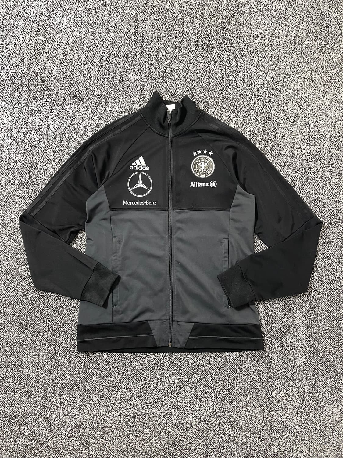 빈티지9. 희귀 매물 아디다스 독일 국대 져지 블랙 차콜 배색 상품이미지1