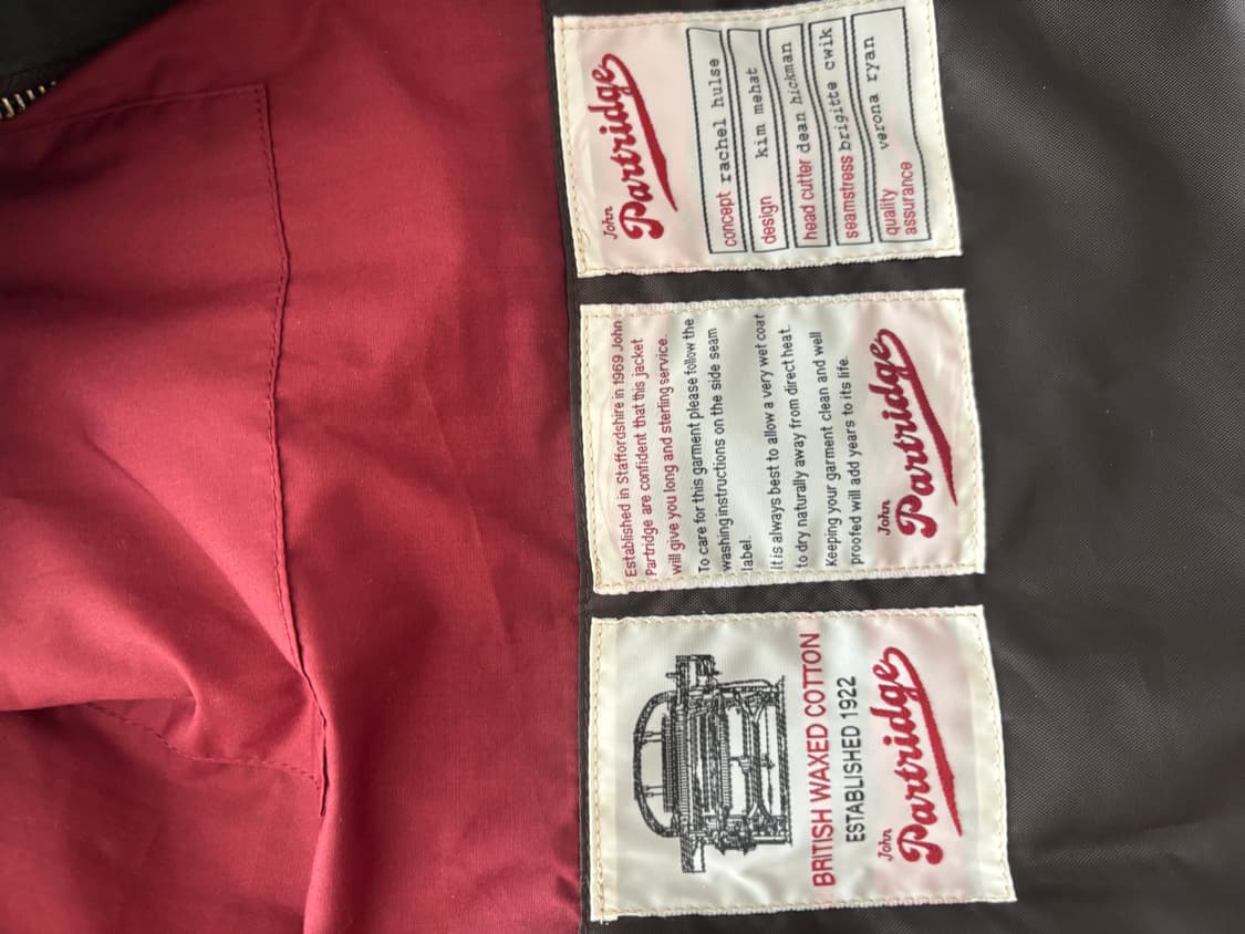 존 파트리지 랜드오너 왁스자켓 XS 상품이미지3