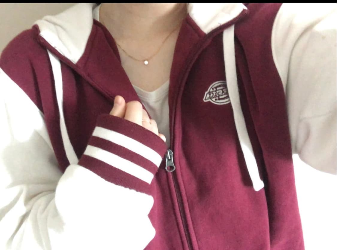 구해요) 디키즈 버건디 화이트 배색 후드집업 삽니다ㅠ 상품이미지4