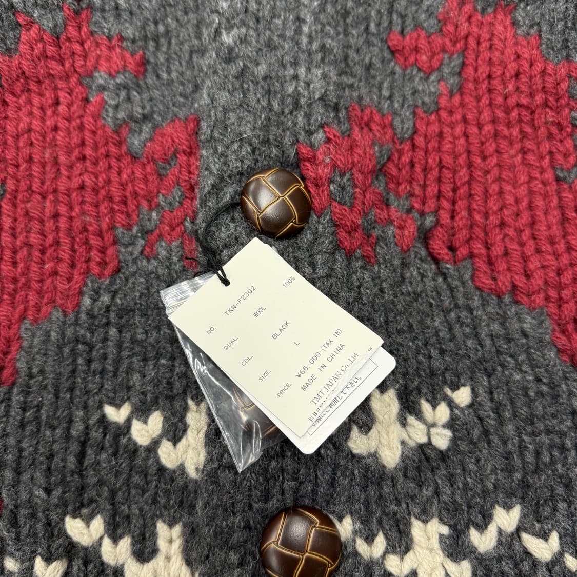 TMT polo pattern wool cowichan 상품이미지4