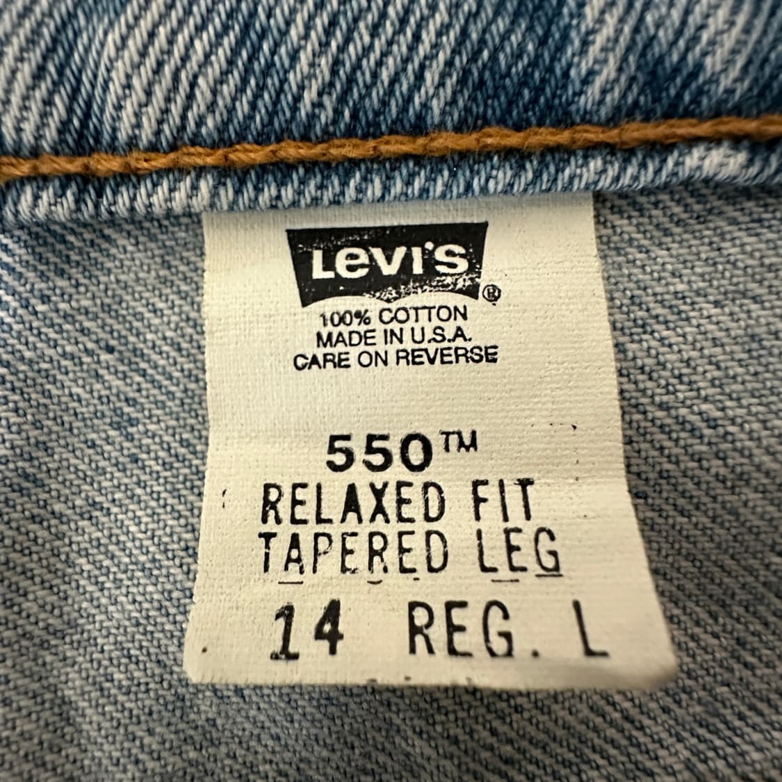 LEVI'S 550 90's usa made denim jeans 상품이미지4
