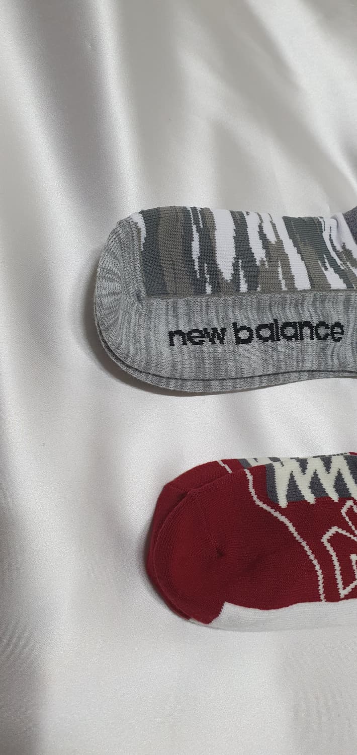 그레이 레드 뉴발란스 숏 단목 양말 상품이미지2