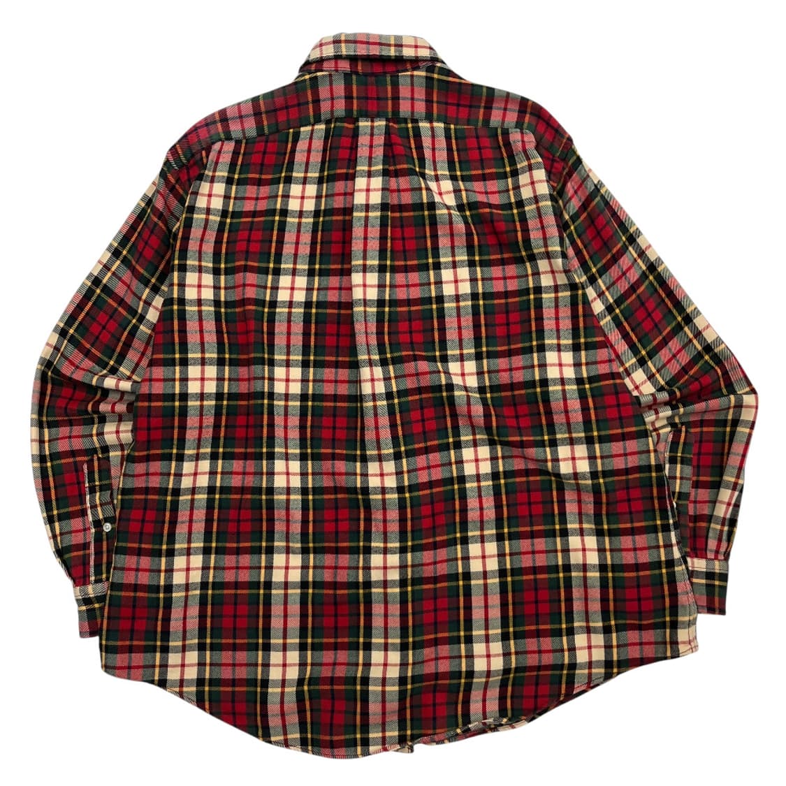 폴로 랄프로렌 딥그린포니 타탄체크 울 셔츠 XL 상품이미지3