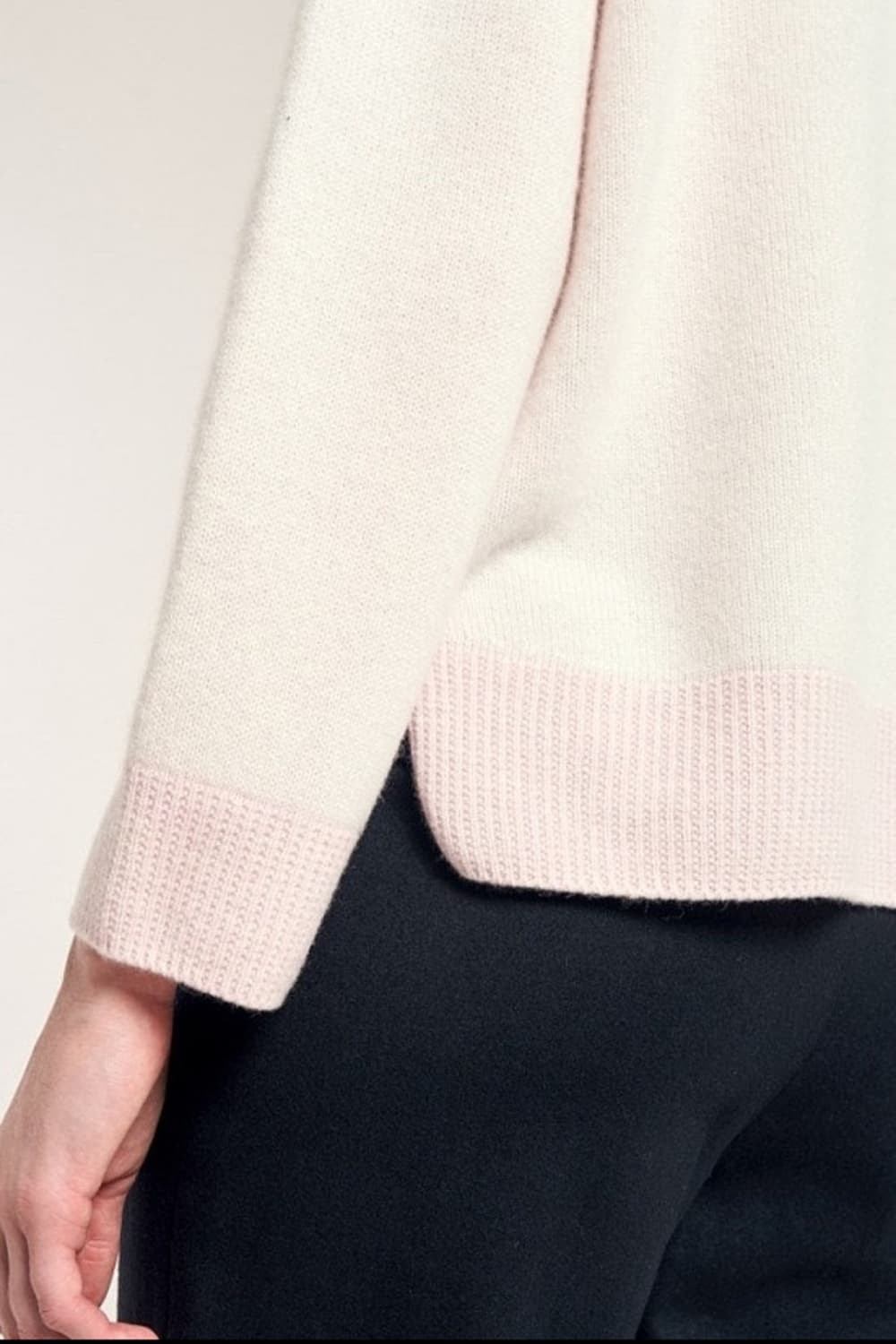 마인 캐시미어100 세미크롭 니트탑 프리사이즈 (90사이즈) 상품이미지2